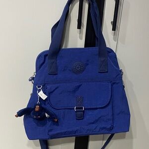Kipling Pahneiro Ink Blue Tonal with Keychain Charm